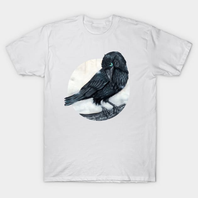 Vampire's Crow in the mist T-Shirt by Brayanamis